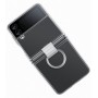 Samsung Galaxy Z Flip 4 GYÁRI szilikon tok gyűrűvel, Átlátszó - mob-tok-shop.hu