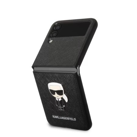 Samsung Galaxy Z Flip 4 Karl Lagerfeld tok fekete (KLHCZF4IKMSBK) - mob-tok-shop.hu